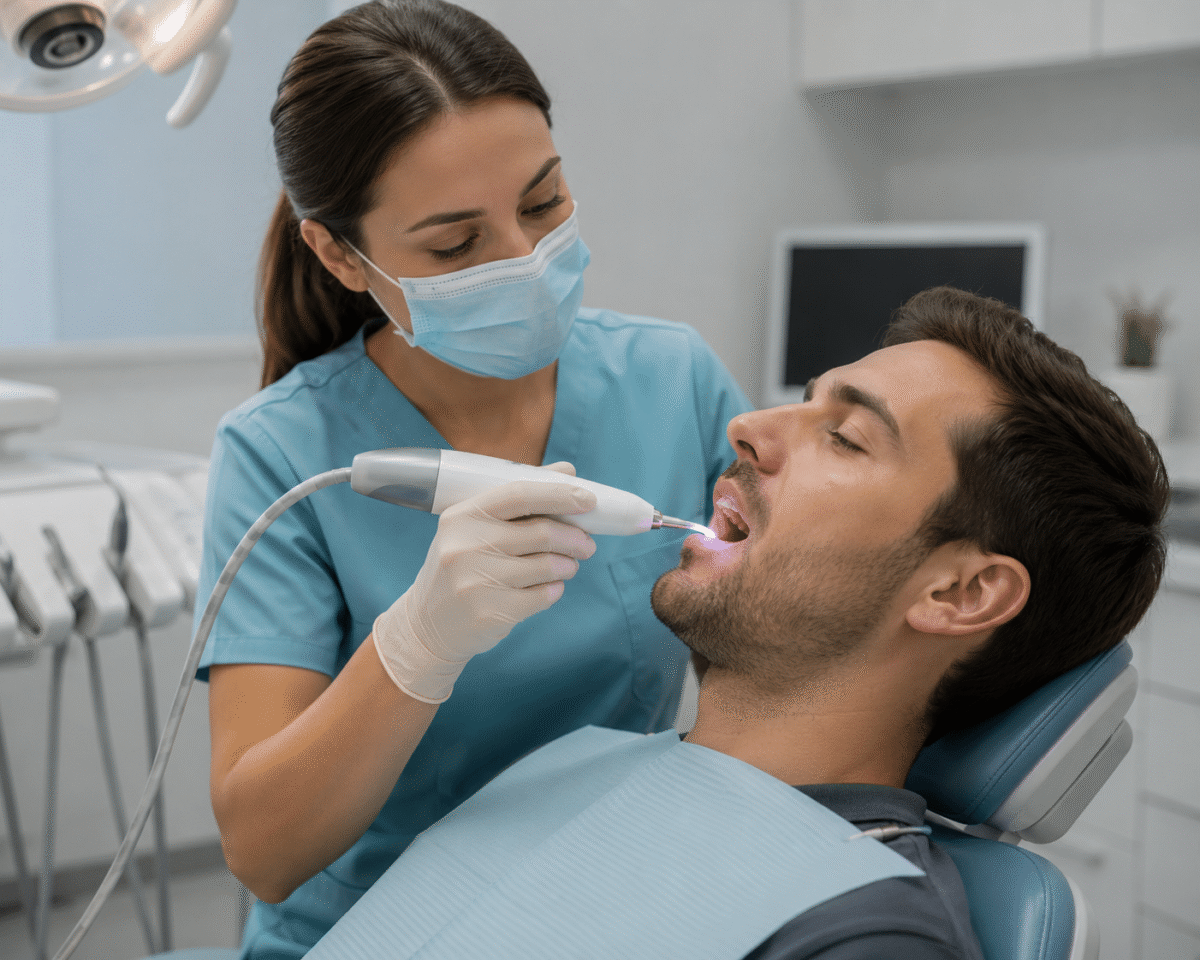 Soins dentaires en clinique